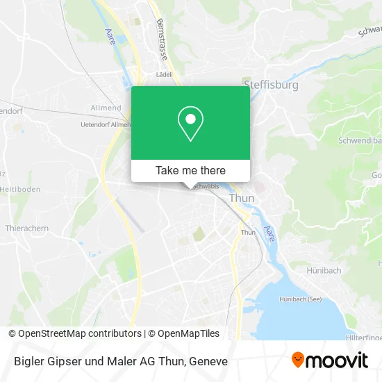 Bigler Gipser und Maler AG Thun map