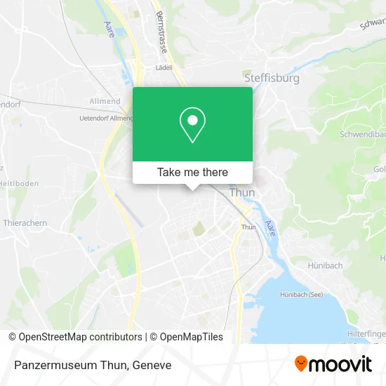 Panzermuseum Thun map