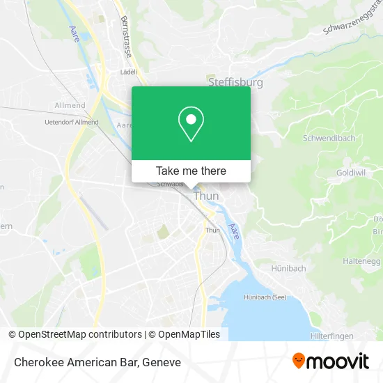 Cherokee American Bar map