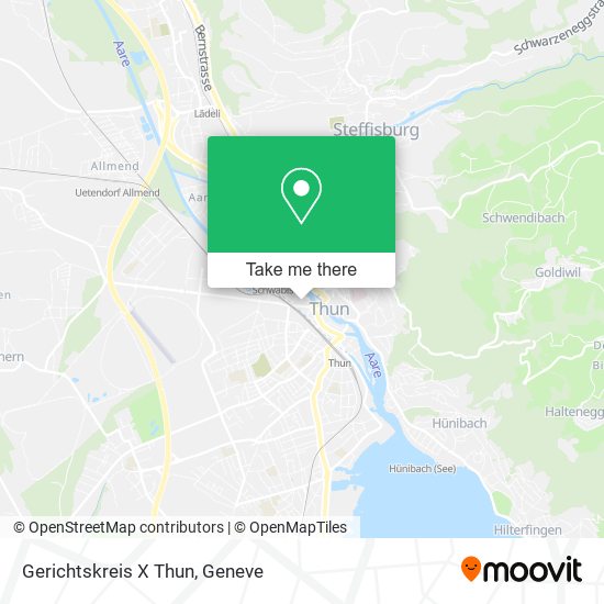 Gerichtskreis X Thun map