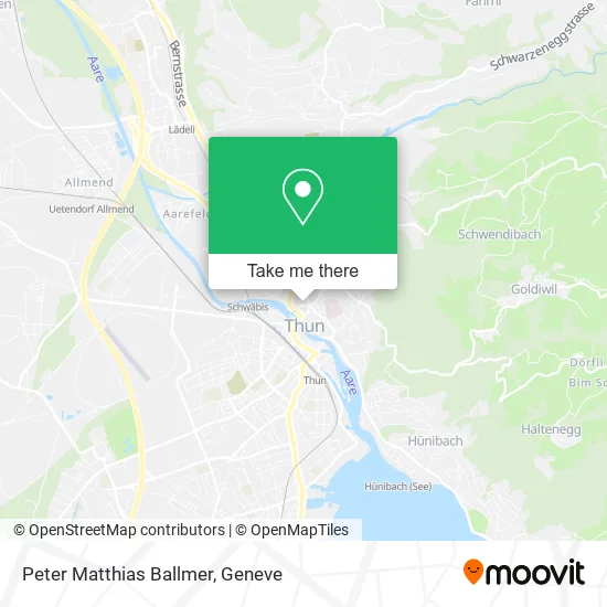 Peter Matthias Ballmer map