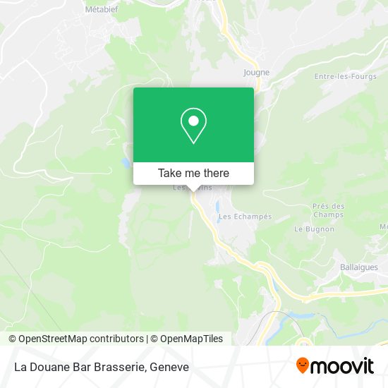 La Douane Bar Brasserie map