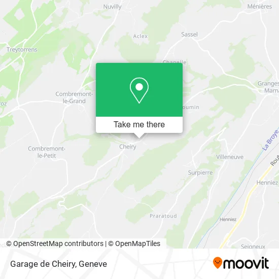 Garage de Cheiry map