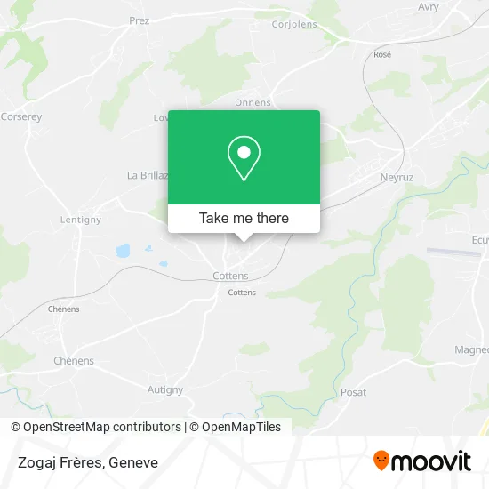 Zogaj Frères map