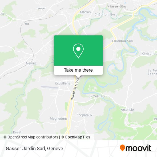 Gasser Jardin Sàrl map