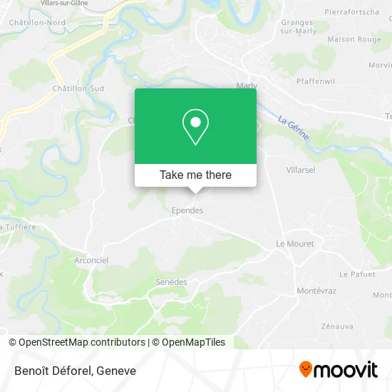 Benoît Déforel map