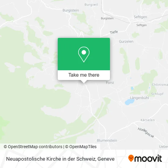 Neuapostolische Kirche in der Schweiz map
