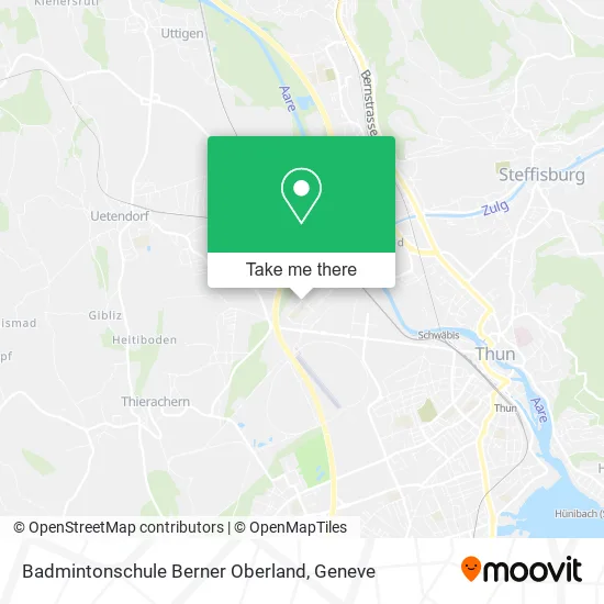 Badmintonschule Berner Oberland map