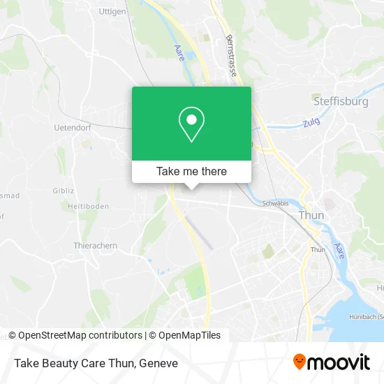 Take Beauty Care Thun map