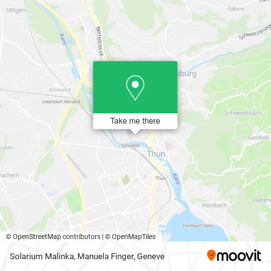 Solarium Malinka, Manuela Finger map