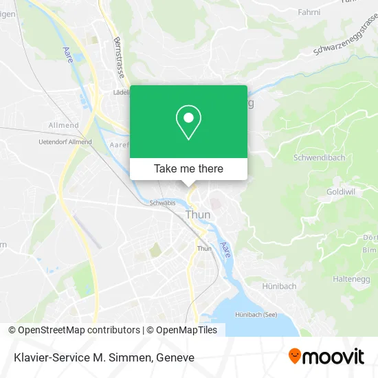 Klavier-Service M. Simmen map