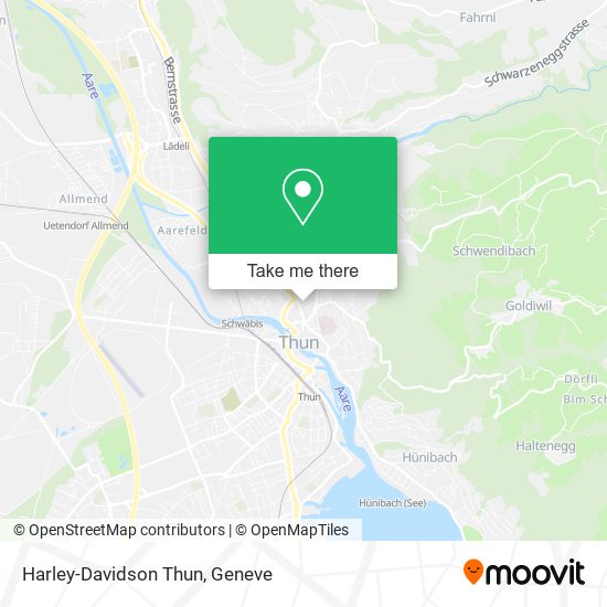 Harley-Davidson Thun map
