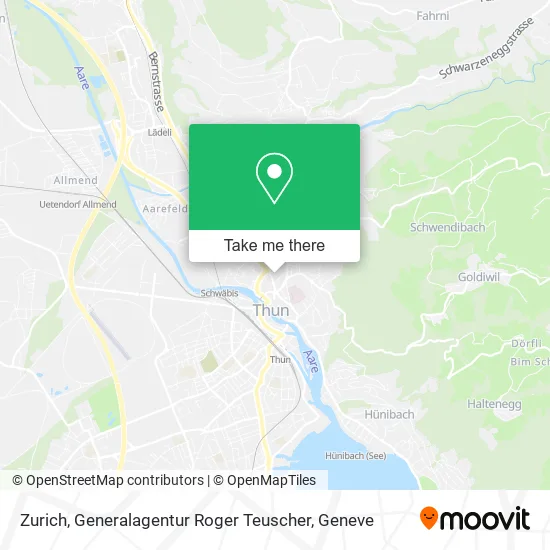 Zurich, Generalagentur Roger Teuscher map