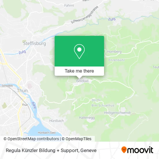 Regula Künzler Bildung + Support map