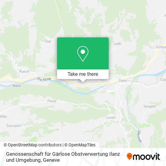 Genossenschaft für Gärlose Obstverwertung Ilanz und Umgebung map