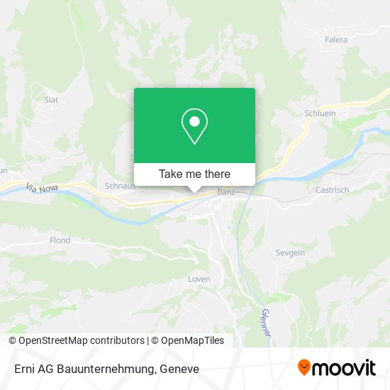 Erni AG Bauunternehmung map