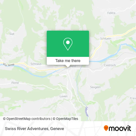Swiss River Adventures map
