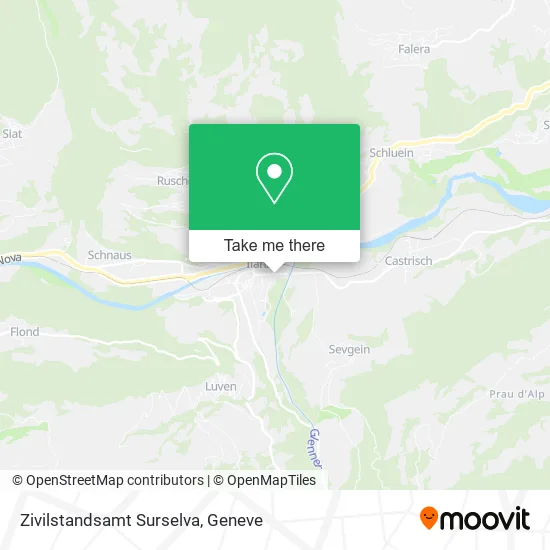 Zivilstandsamt Surselva map