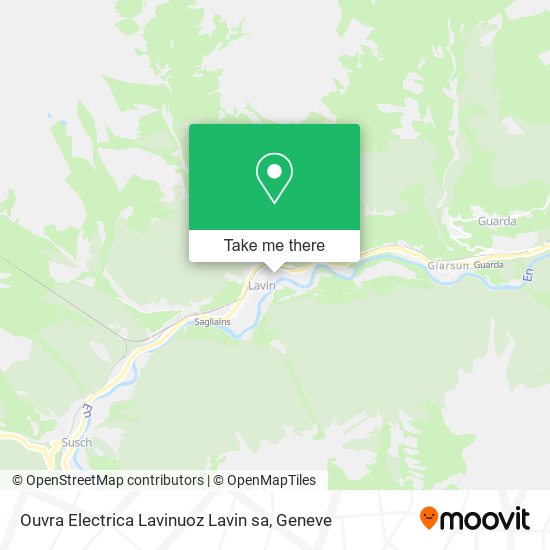 Ouvra Electrica Lavinuoz Lavin sa map