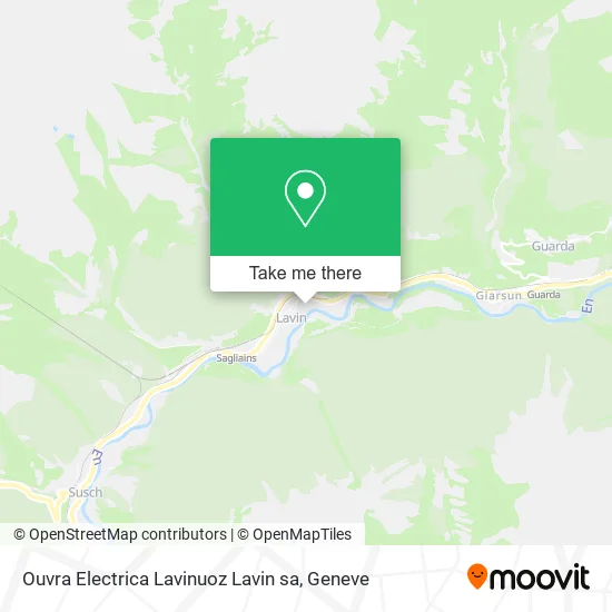 Ouvra Electrica Lavinuoz Lavin sa map