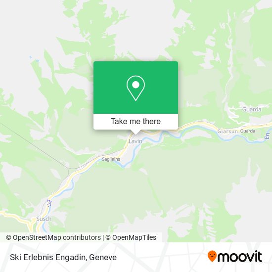 Ski Erlebnis Engadin map