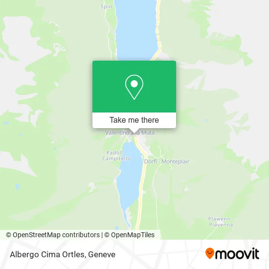 Albergo Cima Ortles map