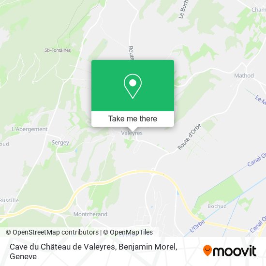 Cave du Château de Valeyres, Benjamin Morel map