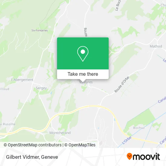 Gilbert Vidmer map