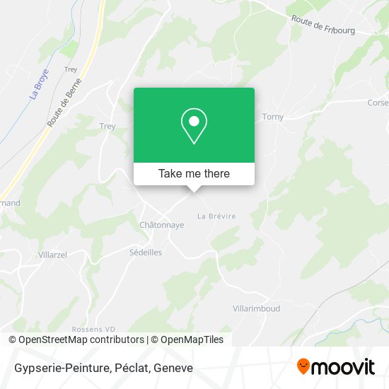 Gypserie-Peinture, Péclat map