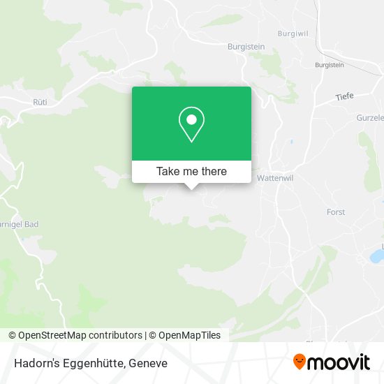 Hadorn's Eggenhütte map