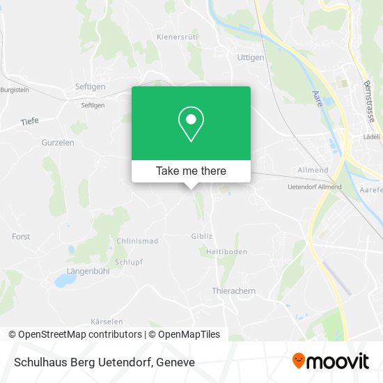 Schulhaus Berg Uetendorf map