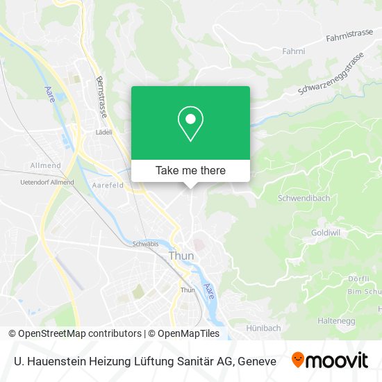 U. Hauenstein Heizung Lüftung Sanitär AG map