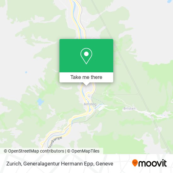 Zurich, Generalagentur Hermann Epp map