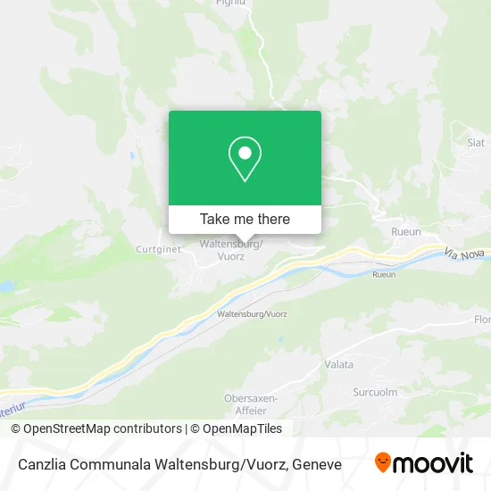 Canzlia Communala Waltensburg / Vuorz map
