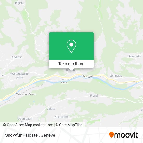 Snowfun - Hostel map