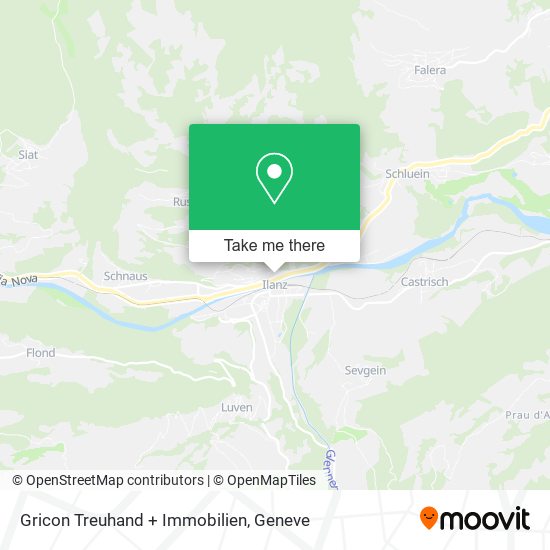 Gricon Treuhand + Immobilien map