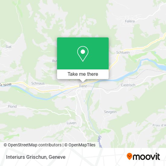Interiurs Grischun map