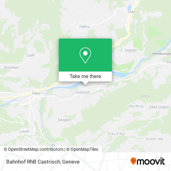 Bahnhof RhB Castrisch map