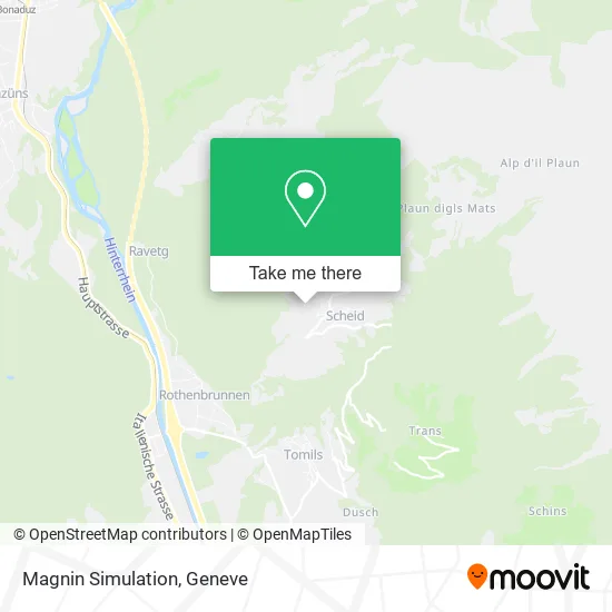 Magnin Simulation map