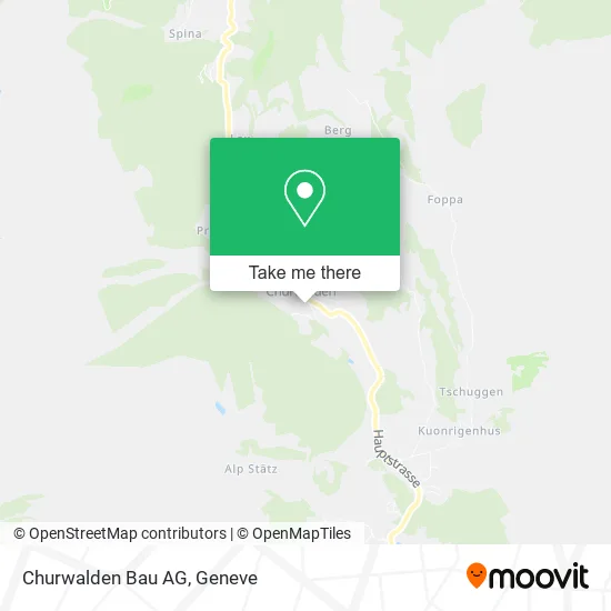 Churwalden Bau AG map