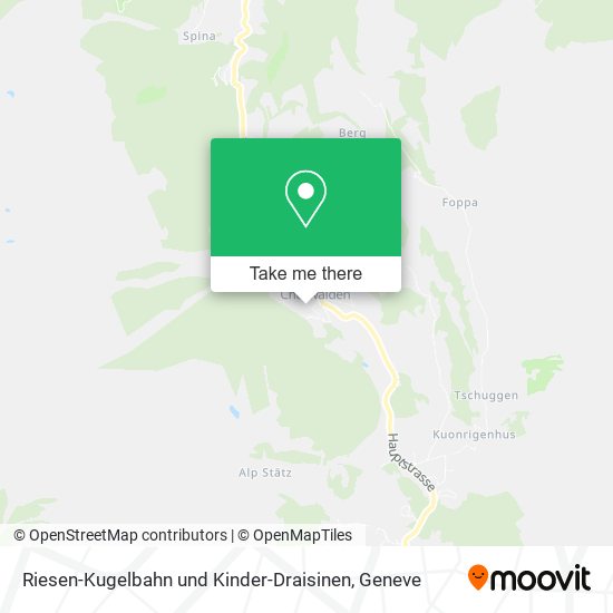Riesen-Kugelbahn und Kinder-Draisinen map