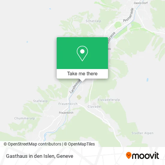 Gasthaus in den Islen map
