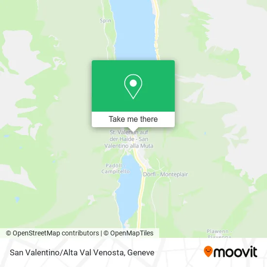 San Valentino/Alta Val Venosta plan
