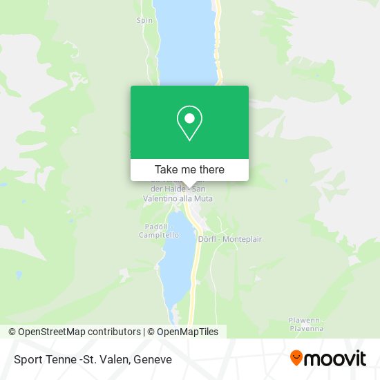 Sport Tenne -St. Valen map