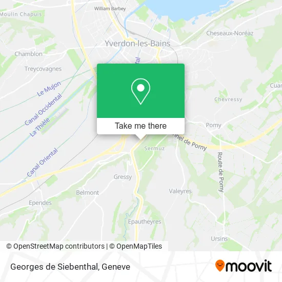 Georges de Siebenthal map