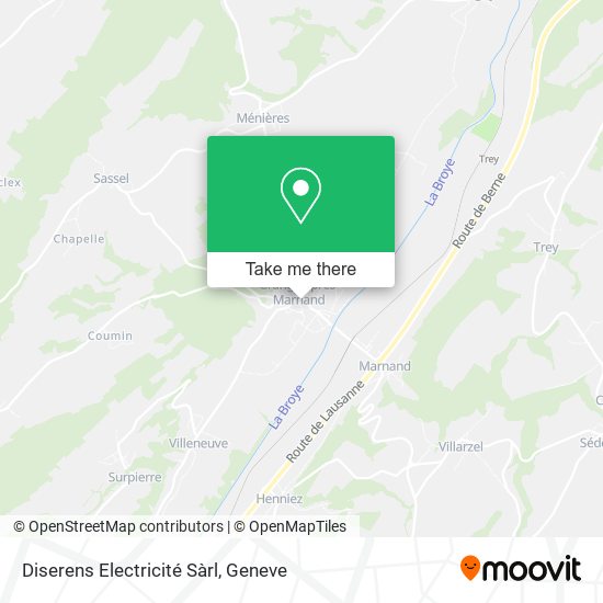 Diserens Electricité Sàrl map