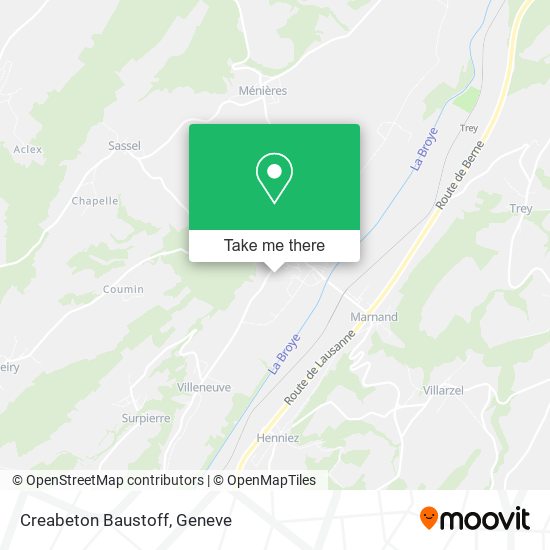 Creabeton Baustoff map