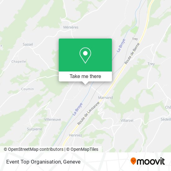 Event Top Organisation map