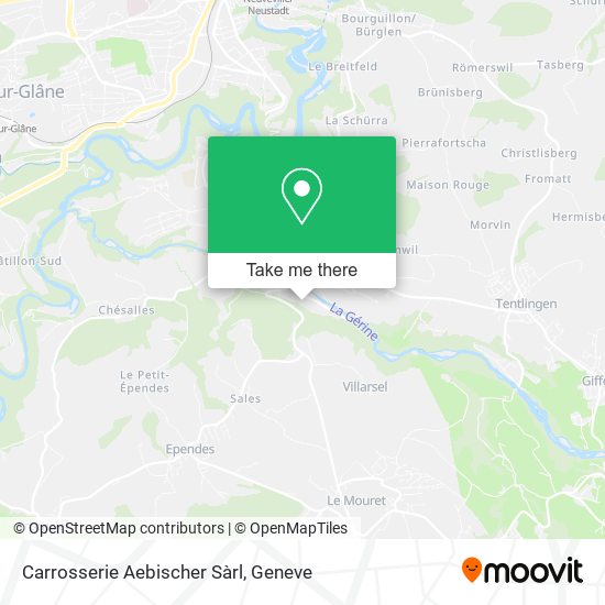 Carrosserie Aebischer Sàrl map