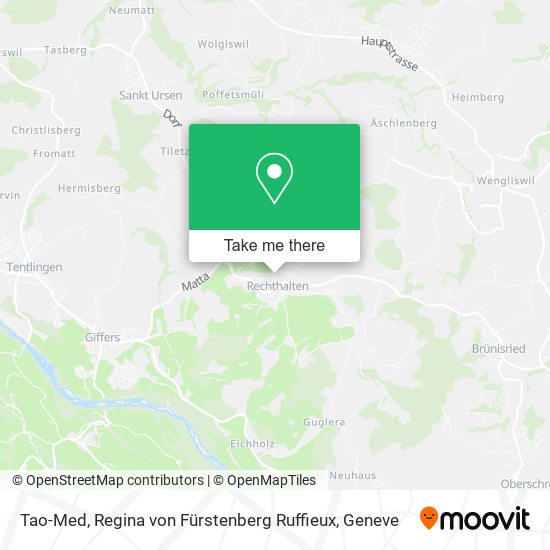 Tao-Med, Regina von Fürstenberg Ruffieux map